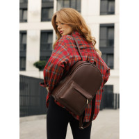 Жіночий рюкзак Sambag Brix Classic шоколадний 35 х 25 х 12 см (14511020)