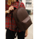 Жіночий рюкзак Sambag Brix Classic шоколадний 35 х 25 х 12 см (14511020)