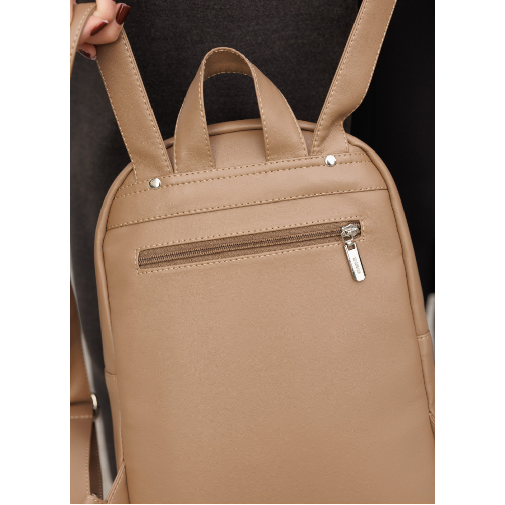 Жіночий рюкзак Sambag Brix Classic кавовий 35 х 25 х 12 см (14511021)