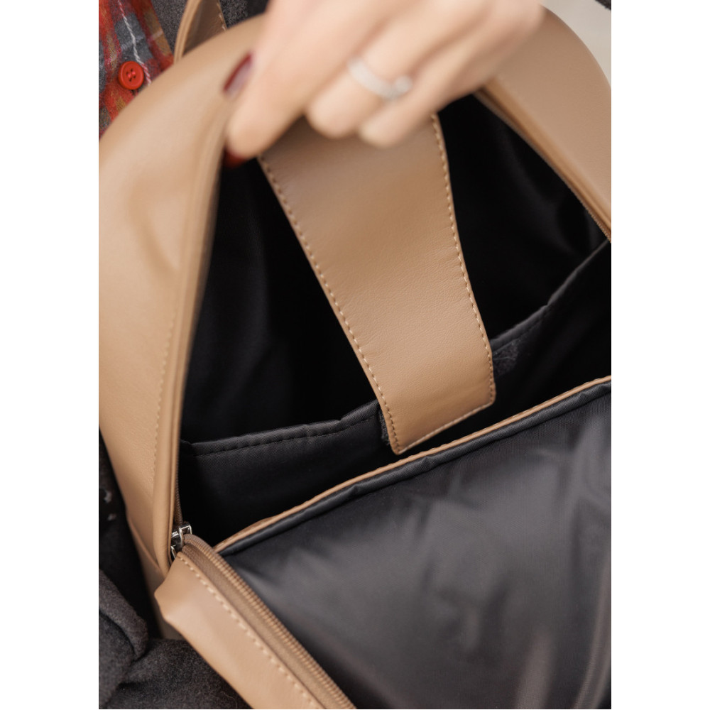 Жіночий рюкзак Sambag Brix Classic кавовий 35 х 25 х 12 см (14511021)