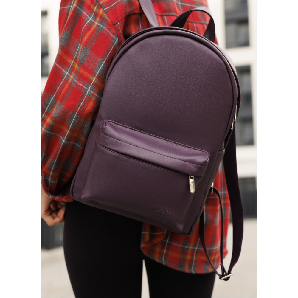 Жіночий рюкзак Sambag Brix Classic оксамитовий 35 х 25 х 12 см (14511022)