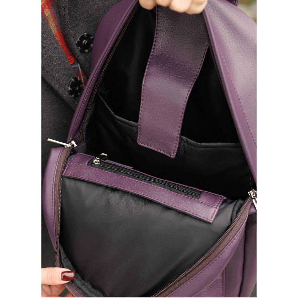 Жіночий рюкзак Sambag Brix Classic оксамитовий 35 х 25 х 12 см (14511022)