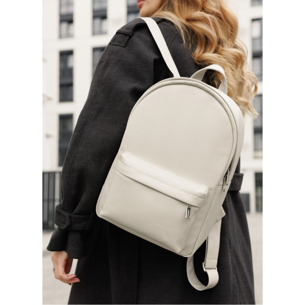 Жіночий рюкзак Sambag Brix Classic сірий 35 х 25 х 12 см (14511030)