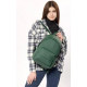 Жіночий рюкзак Sambag Dali BKH зелений 35 х 25 х 12 см (15351007)