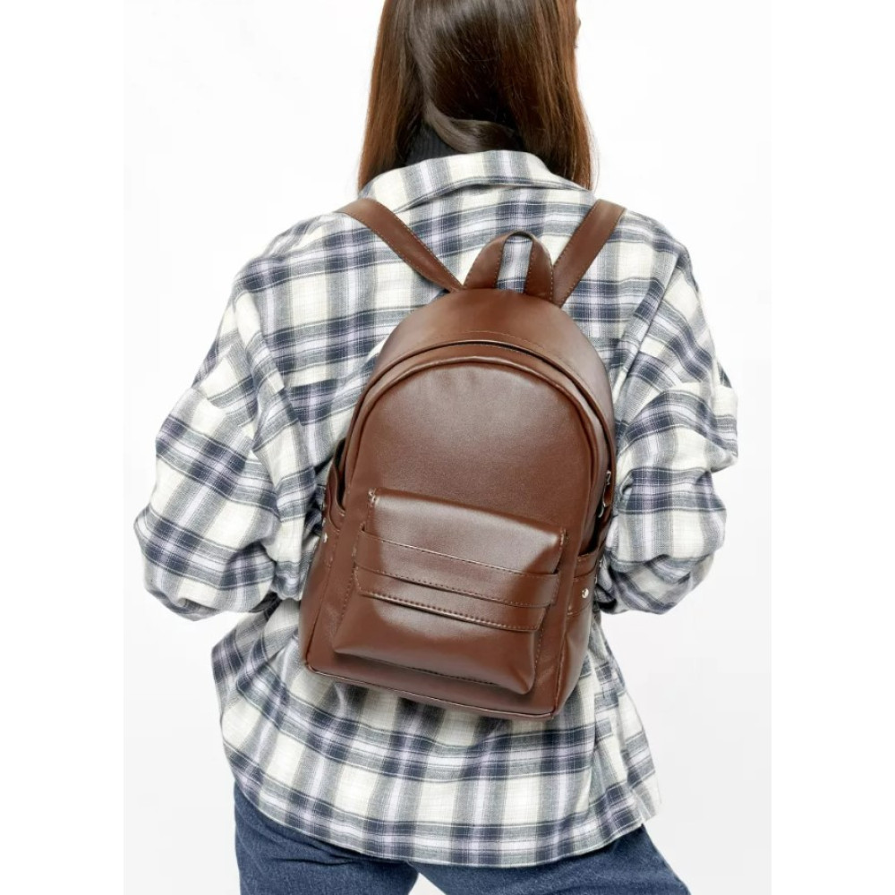 Жіночий рюкзак Sambag Dali BKH шоколадний 35 х 25 х 12 см (15351020)