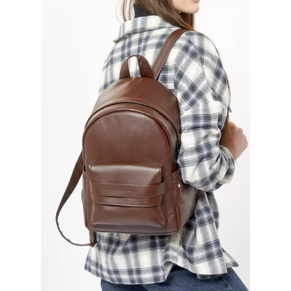 Жіночий рюкзак Sambag Dali BKH шоколадний 35 х 25 х 12 см (15351020)