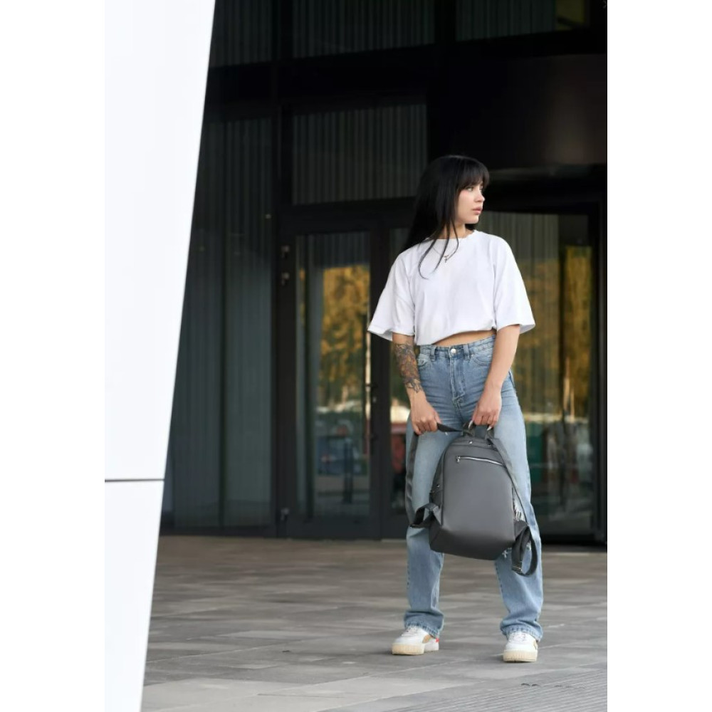 Жіночий рюкзак Sambag Dali BPS графіт 35 х 25 х 14 см (15373009e)
