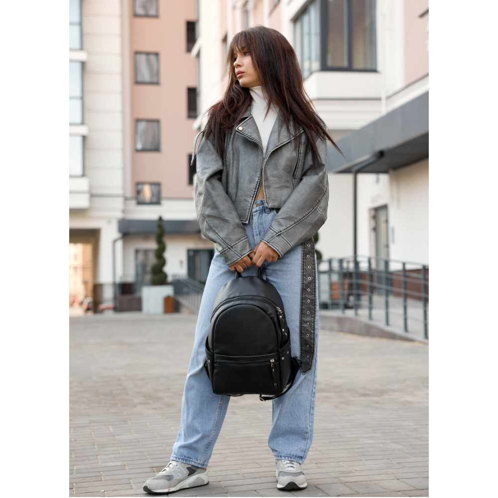Жіночий рюкзак Sambag Dali BPTe чорний 35 х 25 х 12 см (15378001e)