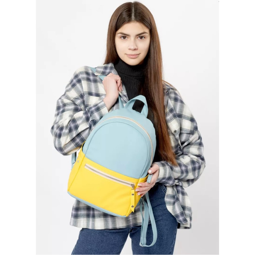 Жіночий рюкзак Sambag Dali BPSe блакитний з жовтим 15379610e