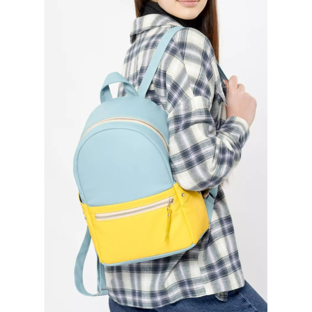 Жіночий рюкзак Sambag Dali BPSe блакитний з жовтим 15379610e