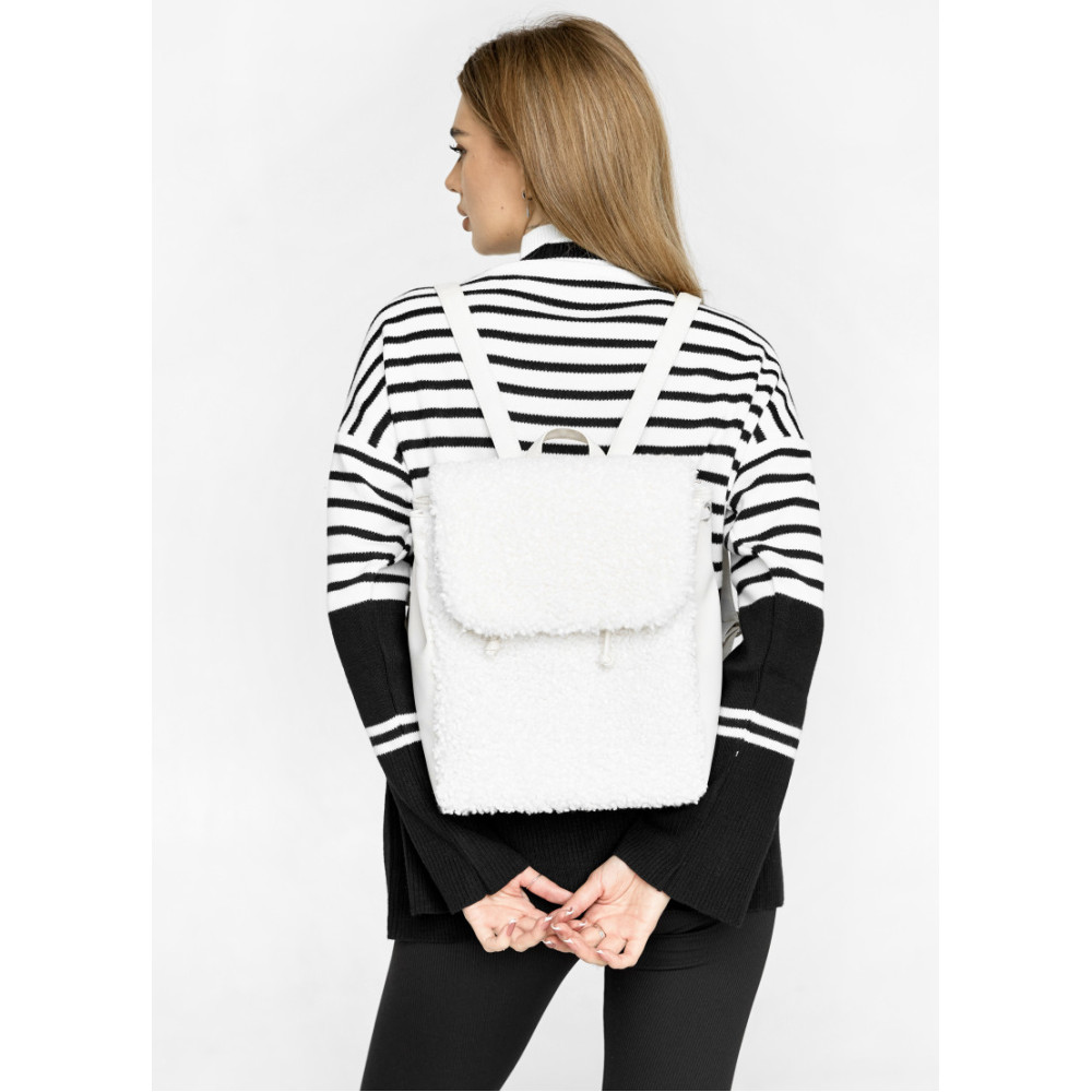 Жіночий рюкзак Sambag LOFT DOLLY білий 30 x 25 x 12 см (22200808)