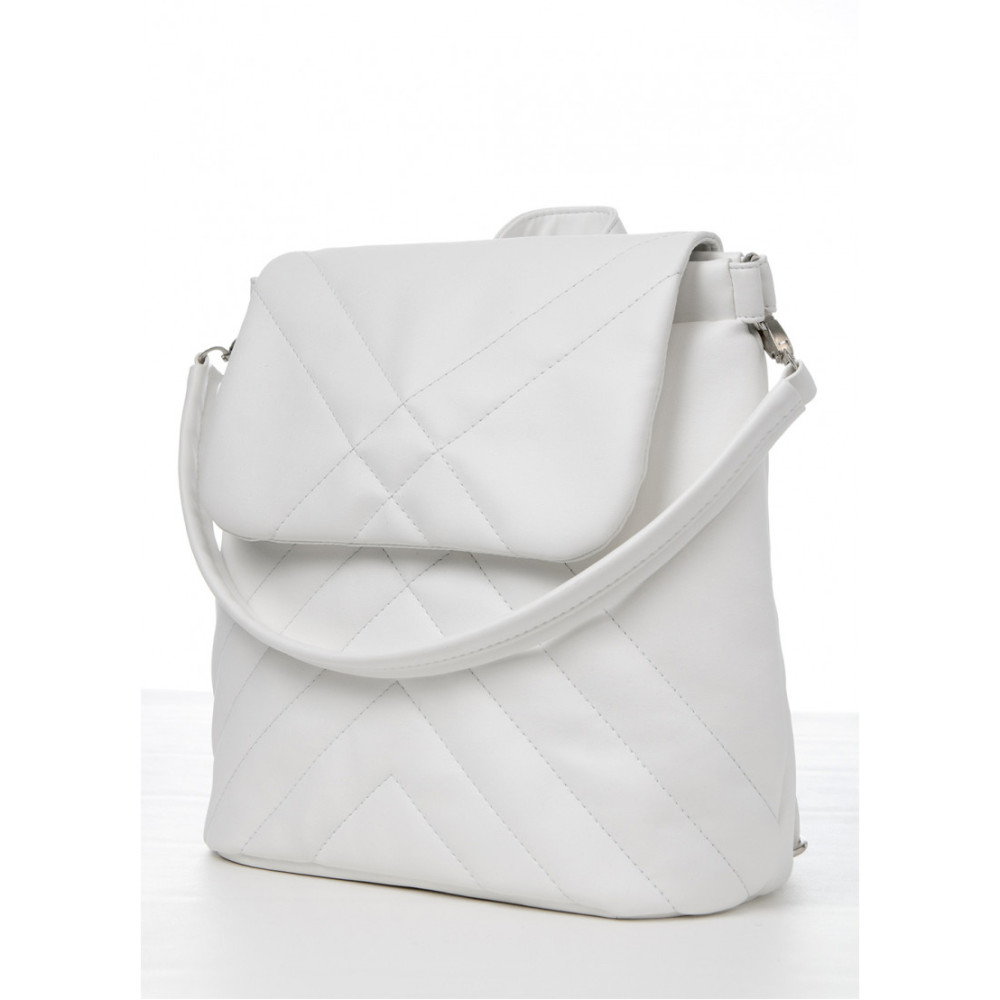 Жіночий рюкзак Sambag Loft QSH білий 30 х 26 х 14 см (22011008)