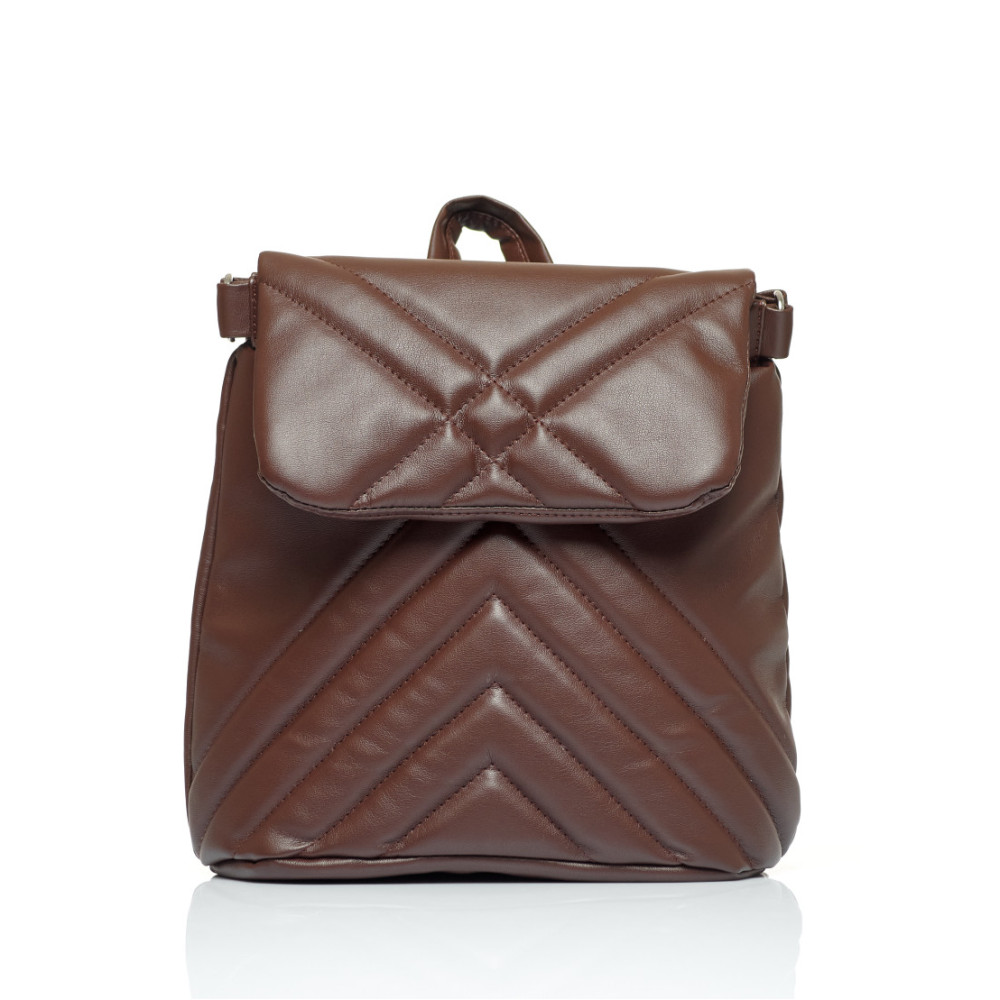 Жіночий рюкзак Sambag Loft QSH шоколадний 30 x 26 x 14 см (22011020)