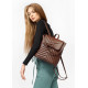 Жіночий рюкзак Sambag Loft QSH шоколадний 30 x 26 x 14 см (22011020)