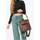 Жіночий рюкзак Sambag Loft QSH шоколадний 30 x 26 x 14 см (22011020)
