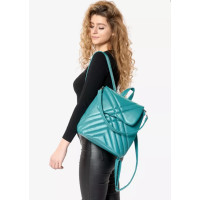 Женский рюкзак Sambag Loft бирюзовый 30 х 26 х 14 см (22011036)