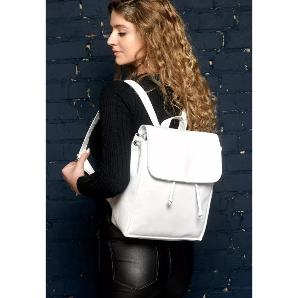 Жіночий рюкзак Sambag Loft MZN білий 30 х 25 х 12 см (22200008)
