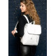 Жіночий рюкзак Sambag Loft MZN білий 30 х 25 х 12 см (22200008)