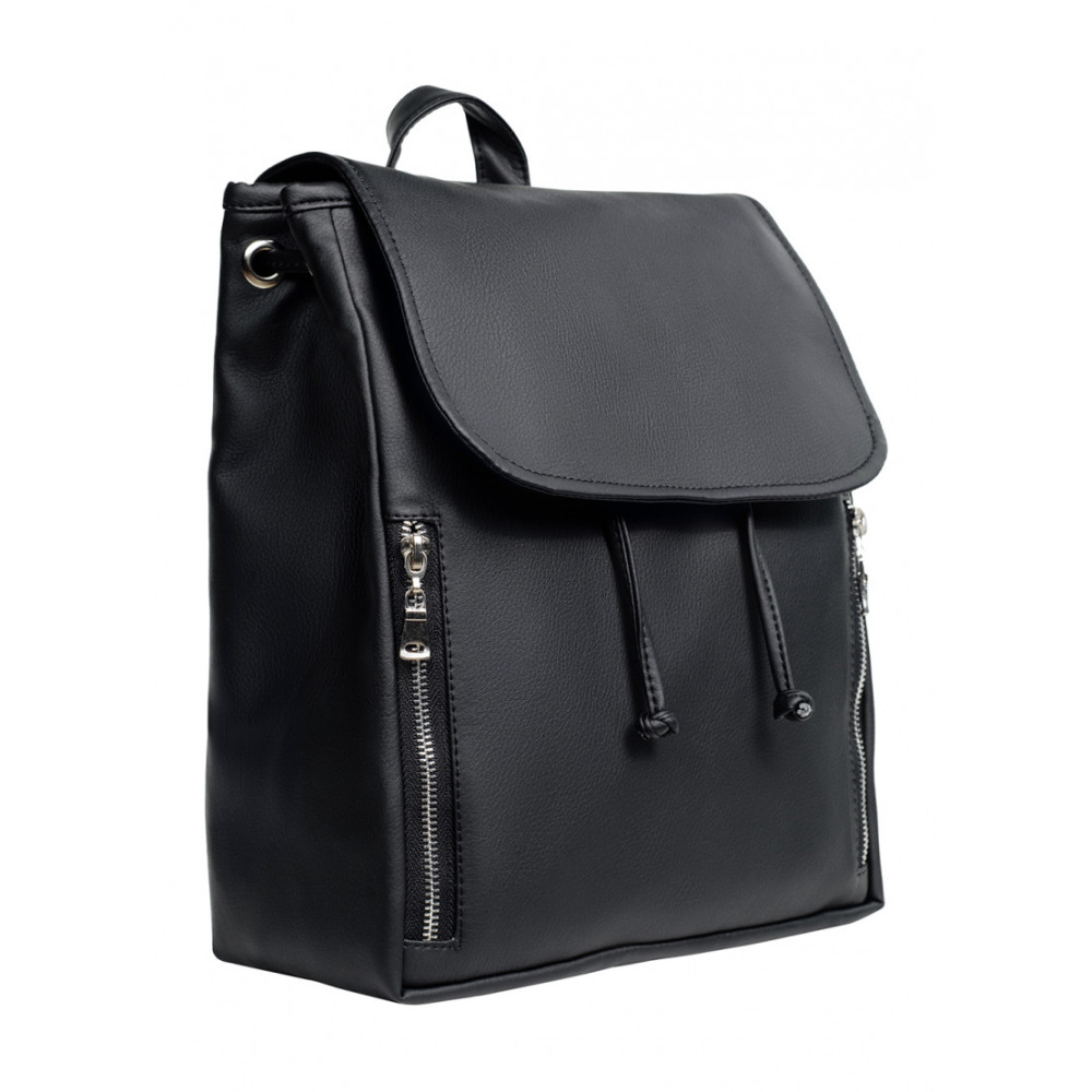 Жіночий рюкзак Sambag Loft MZS чорний 30 х 25 х 12 см (22203001)