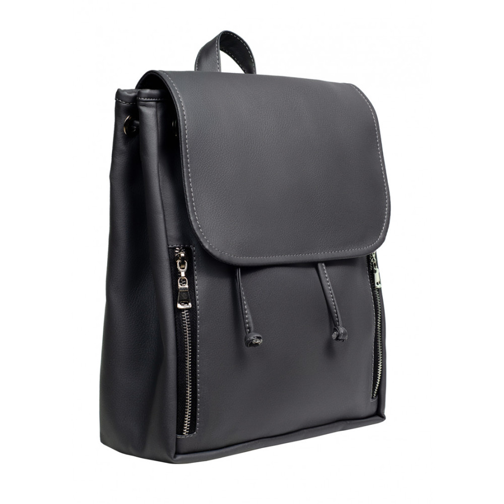 Жіночий рюкзак Sambag Loft MZS графітовий 30 х 25 х 12 см (22203009)