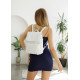 Женский рюкзак Sambag Loft MQP белый 30 х 25 х 12 см (22220008)