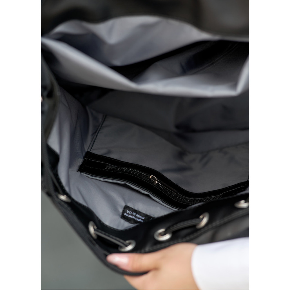 Жіночий рюкзак Sambag Loft LZN чорний 38 х 28 х 18 см (22400001)