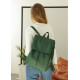 Жіночий рюкзак Sambag Loft LZN зелений 38 х 28 х 18 см (22400007)
