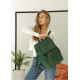 Жіночий рюкзак Sambag Loft LZN зелений 38 х 28 х 18 см (22400007)