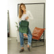 Жіночий рюкзак Sambag Loft LZN зелений 38 х 28 х 18 см (22400007)