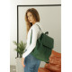 Жіночий рюкзак Sambag Loft LZN зелений 38 х 28 х 18 см (22400007)