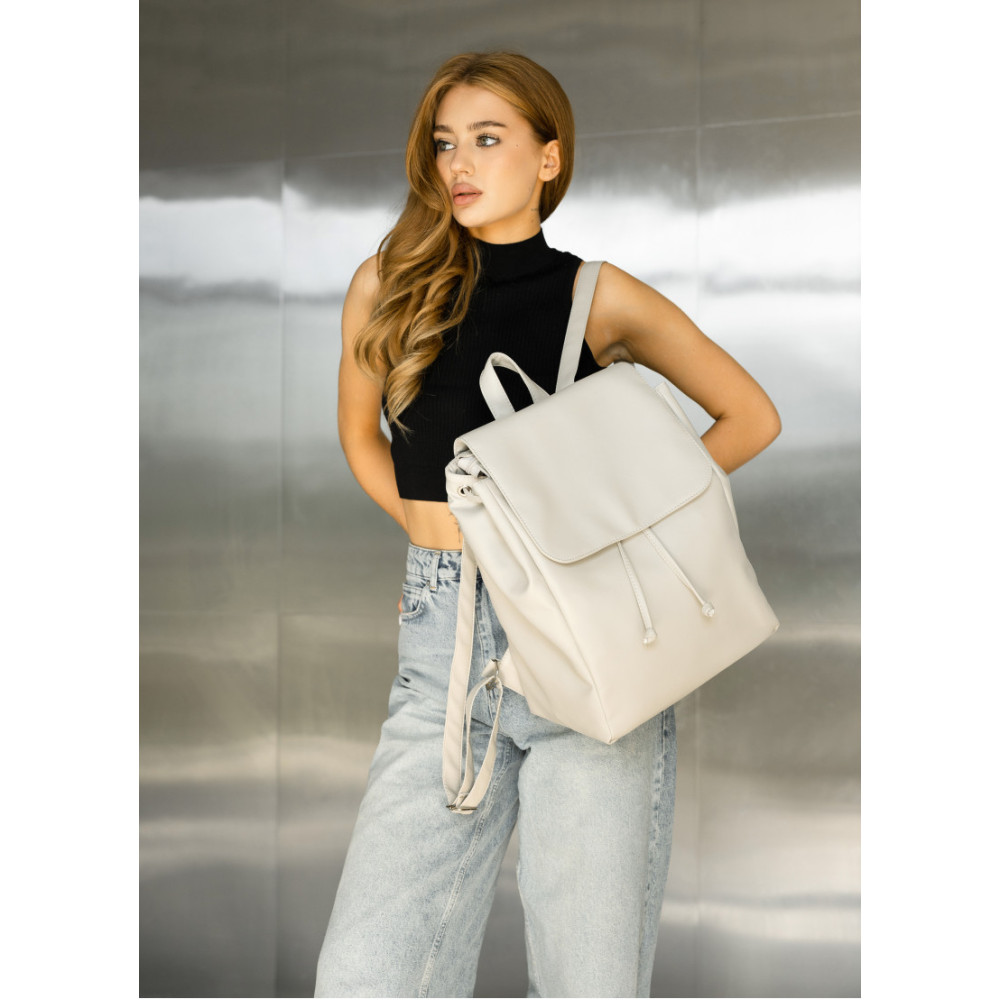 Жіночий рюкзак Sambag Loft LN сірий 38 х 28 х 18 см (22400030)