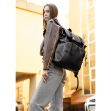 Жіночий рюкзак ролл Sambag Loft Zard чорний 46 х 28 х 13 см (22618001)