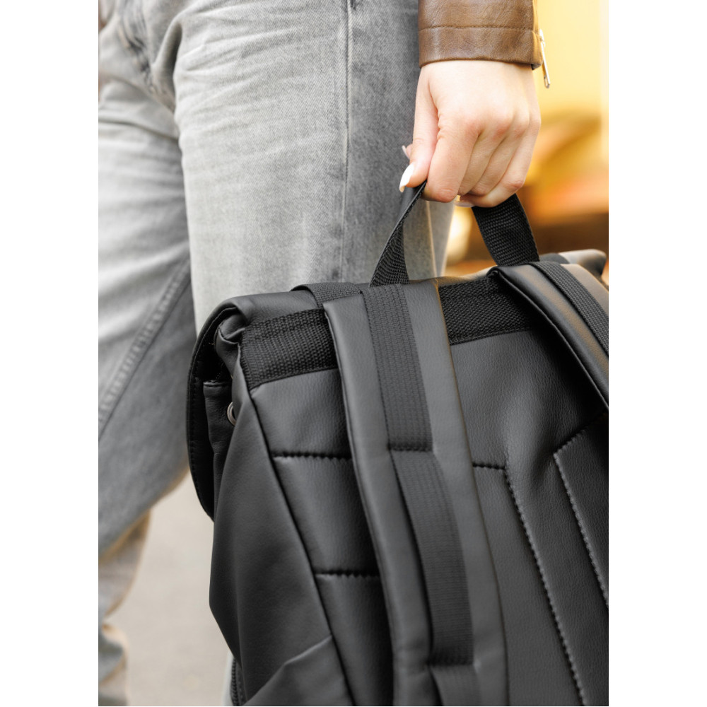 Жіночий рюкзак ролл Sambag Loft Zard чорний 46 х 28 х 13 см (22618001)
