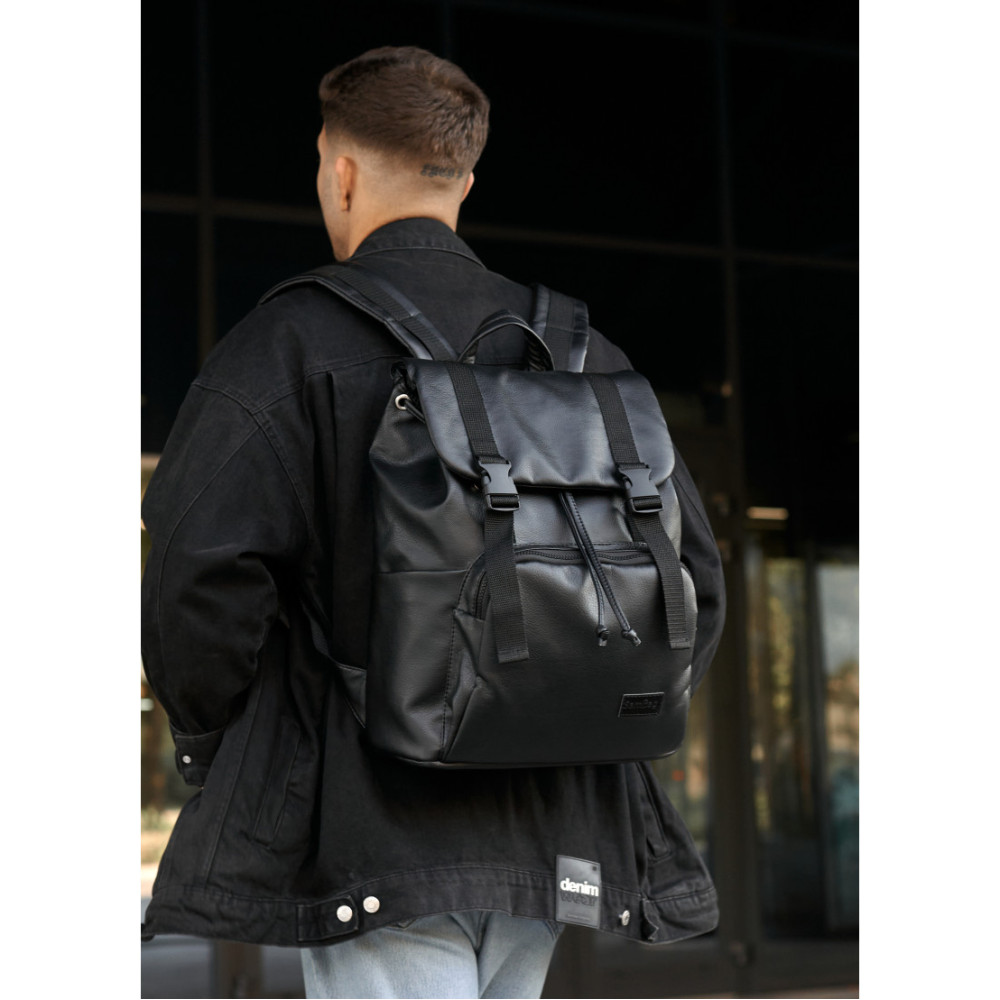 Чоловічий рюкзак Sambag Loft Zard чорний 46 х 28 х 13 см (22618001m)