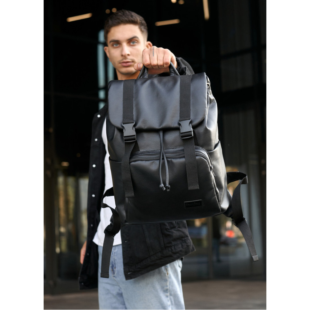 Чоловічий рюкзак Sambag Loft Zard чорний 46 х 28 х 13 см (22618001m)