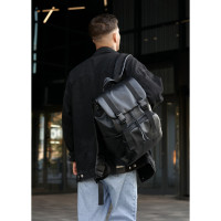 Чоловічий рюкзак Sambag Loft Zard чорний 46 х 28 х 13 см (22618001m)