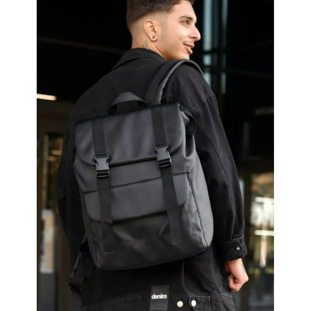 Чоловічий рюкзак Sambag Loft Zard чорний 46 х 28 х 13 см (22651001m)
