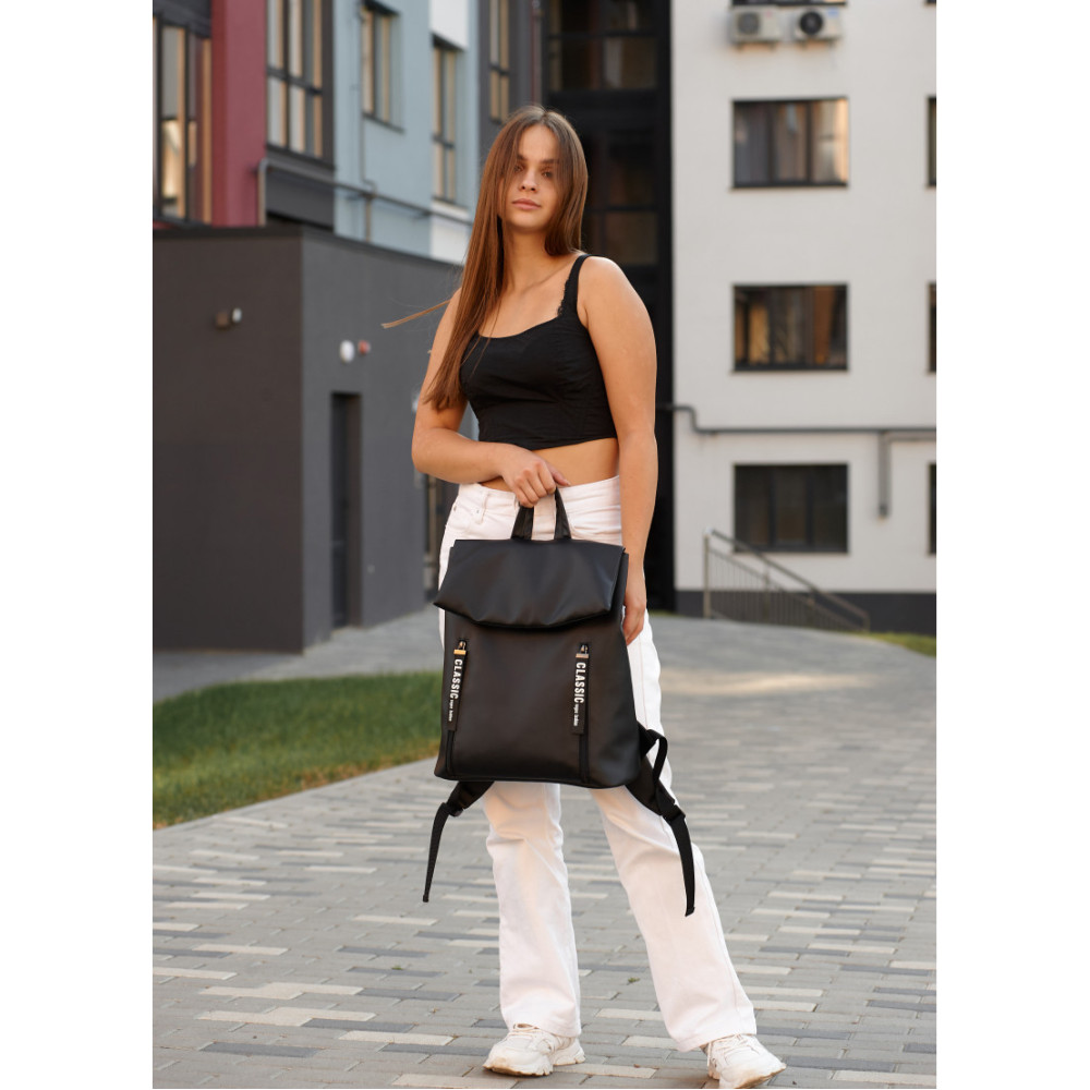 Жіночий рюкзак Sambag Rene LZTe чорний 37 х 31 х 14 см (27108001e)