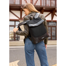 Жіночий рюкзак Sambag Rene Option чорний 37 х 31 х 14 см (27200301)