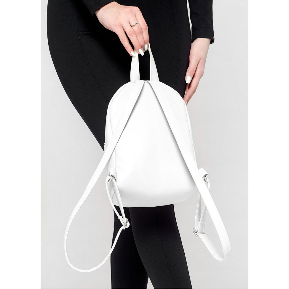 Жіночий прогулянковий рюкзак Sambag Mane MQT білий 24 х 19 х 10 см (18228008e)