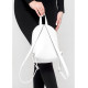 Жіночий прогулянковий рюкзак Sambag Mane MQT білий 24 х 19 х 10 см (18228008e)