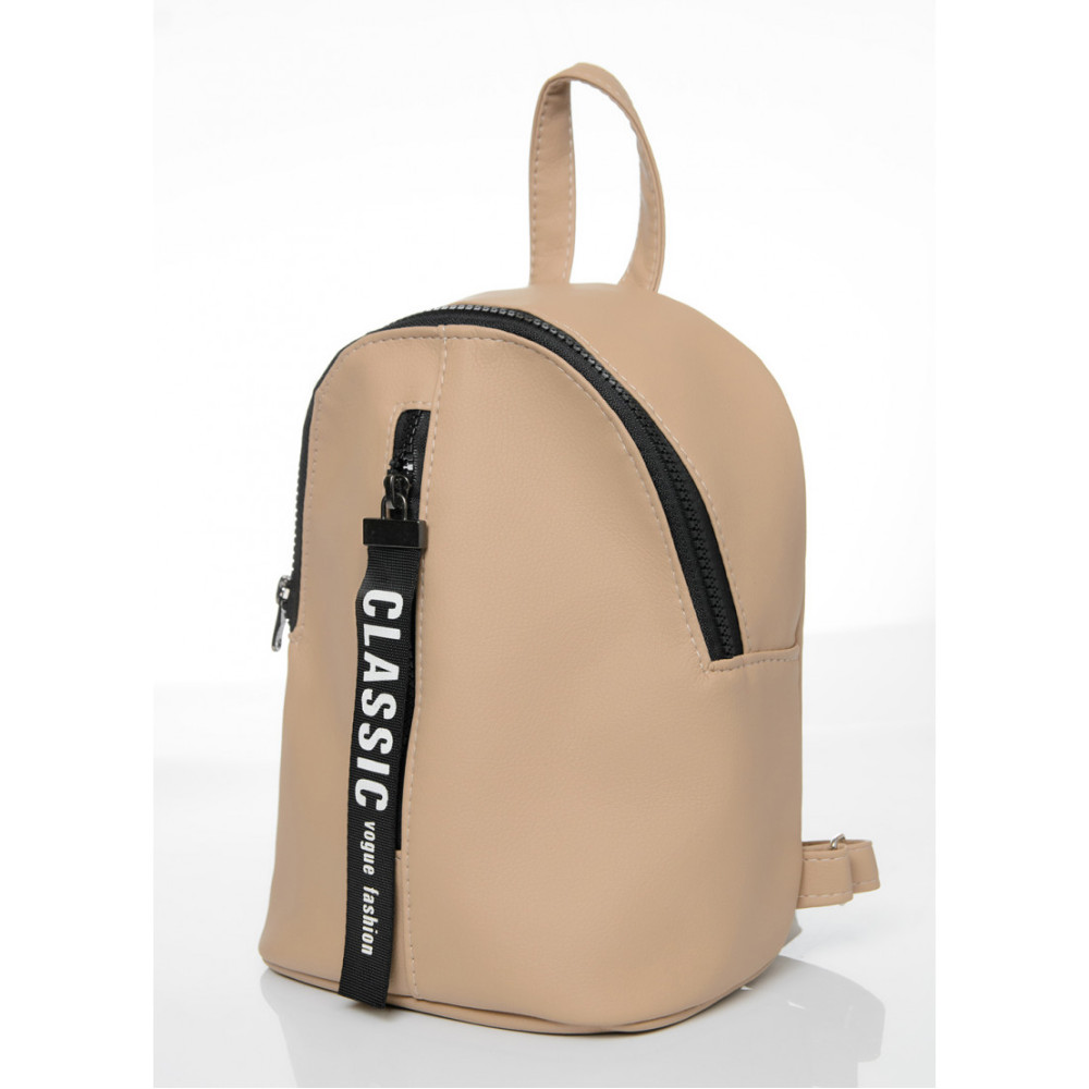 Женский рюкзак небольшой Sambag Mane City бежевый 24 х 19 х 10 см (18228026e)