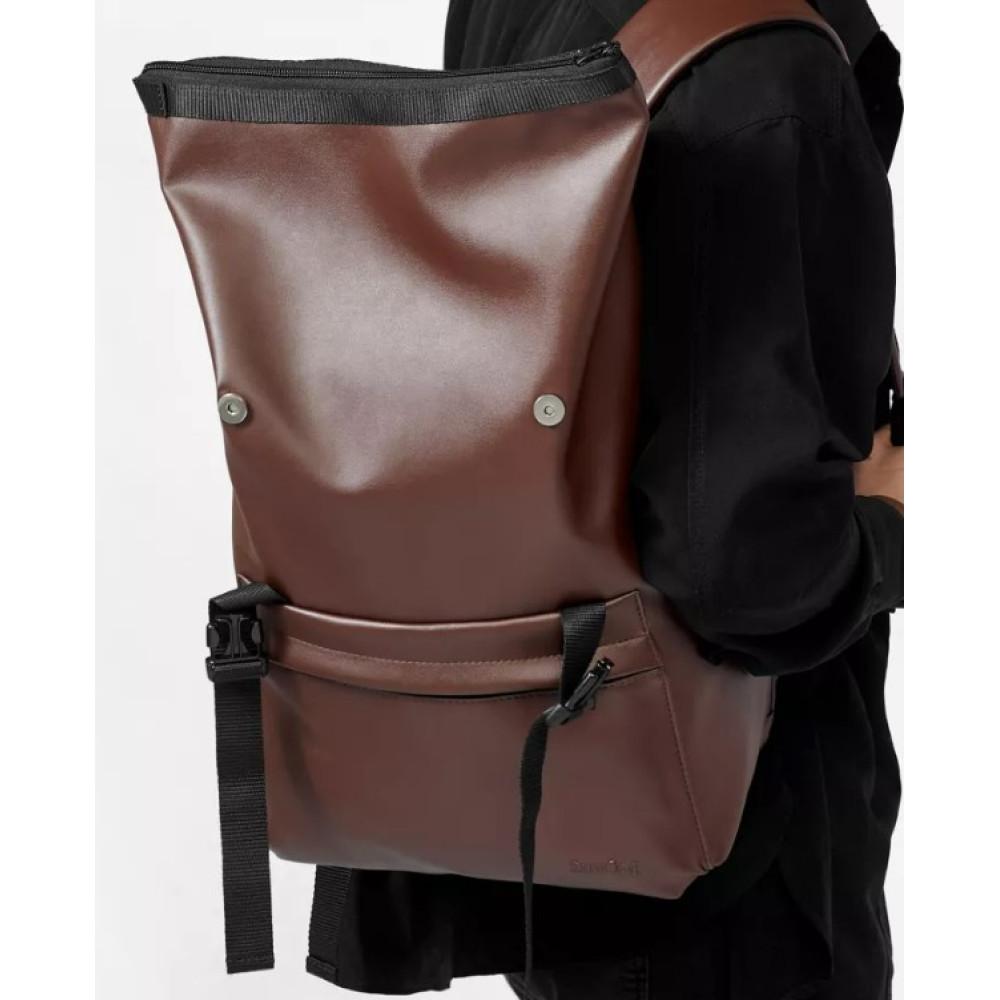 Чоловічий рюкзак Sambag RollTop Milton шоколадний 41 х 30 х 16 см (24211020m)