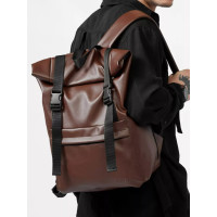 Мужской рюкзак Sambag RollTop Milton шоколадный 41 х 30 х 16 см (24211020m)