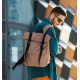 Чоловічий рюкзак Sambag RollTop Milton коричневий тканевий 41 х 30 х 16 см (24211069m)