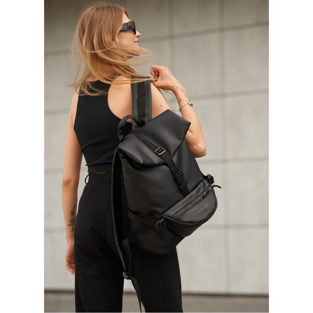 Женский рюкзак Sambag RENEDOUBLE черный 37 х 31 х 14 см (27151001r)