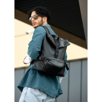 Чоловічий рюкзак Sambag RENEDOUBLE чорний 37 х 31 х 14 см (27151001rm)