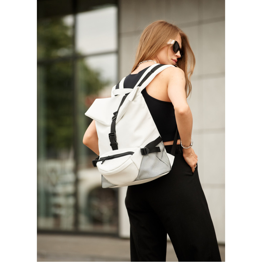 Жіночий рюкзак Sambag RENEDOUBLE білий 37 х 31 х 14 см (27151008r)