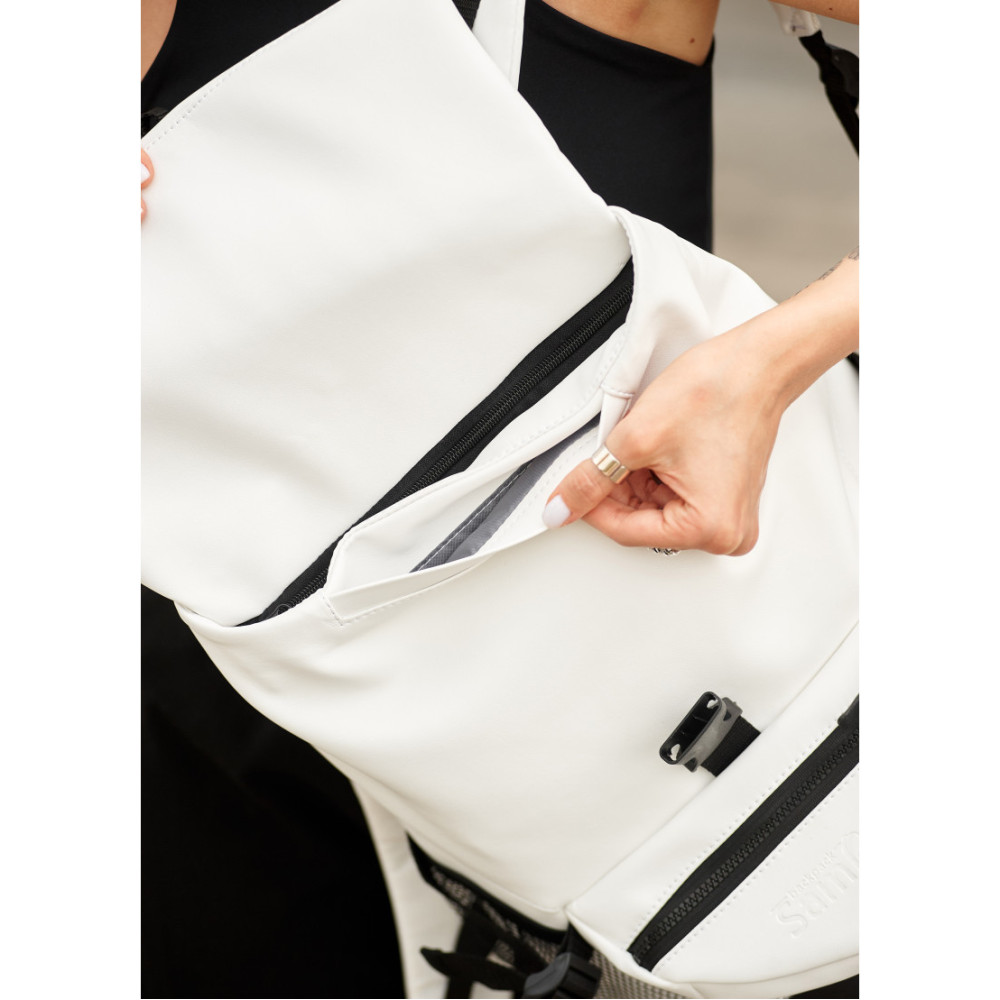 Жіночий рюкзак Sambag RENEDOUBLE білий 37 х 31 х 14 см (27151008r)