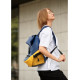 Жіночий рюкзак Sambag RENE DOUBLE жовто-блакитний 37 х 31 х 14 см (27151116r)